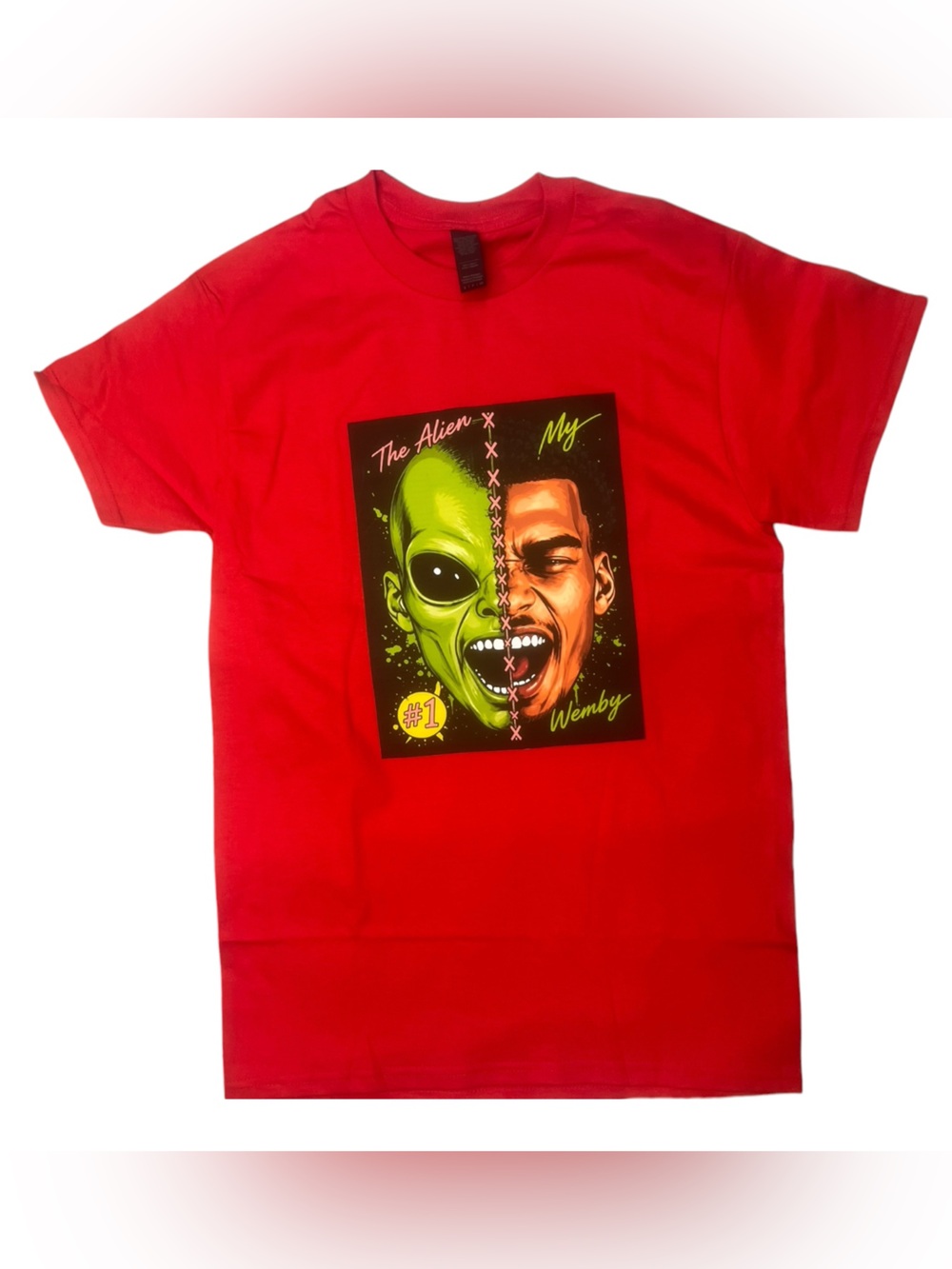 Wemby graphic tee alien edition sz small